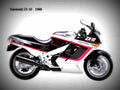 Kawasaki ZX 10 1990 2 motorbike A4 Photo Print