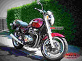 Kawasaki ZX 10 (reduced effect) 1989 3 motorbike A4 Photo Print