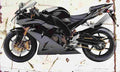 Kawasaki ZX 10R 2004 Aged Vintage A4 Photo Print