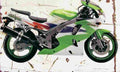 Kawasaki ZX 6R 1995 Aged Vintage A4 Photo Print