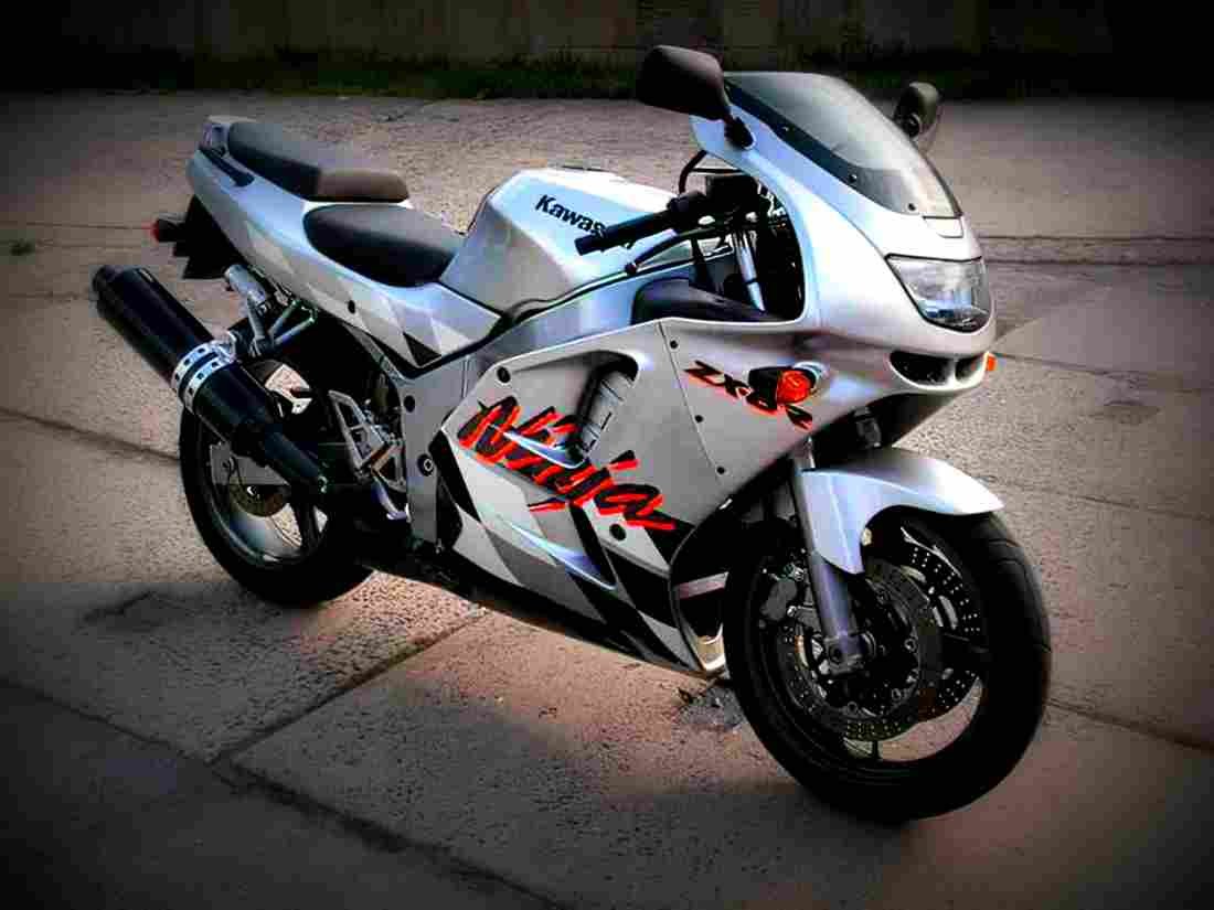 Kawasaki ZX 6R Ninja 1997 5 motorbike A4 Photo Print