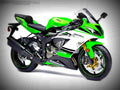 Kawasaki ZX 6R Ninja 600cc 1 motorbike A4 Photo Print