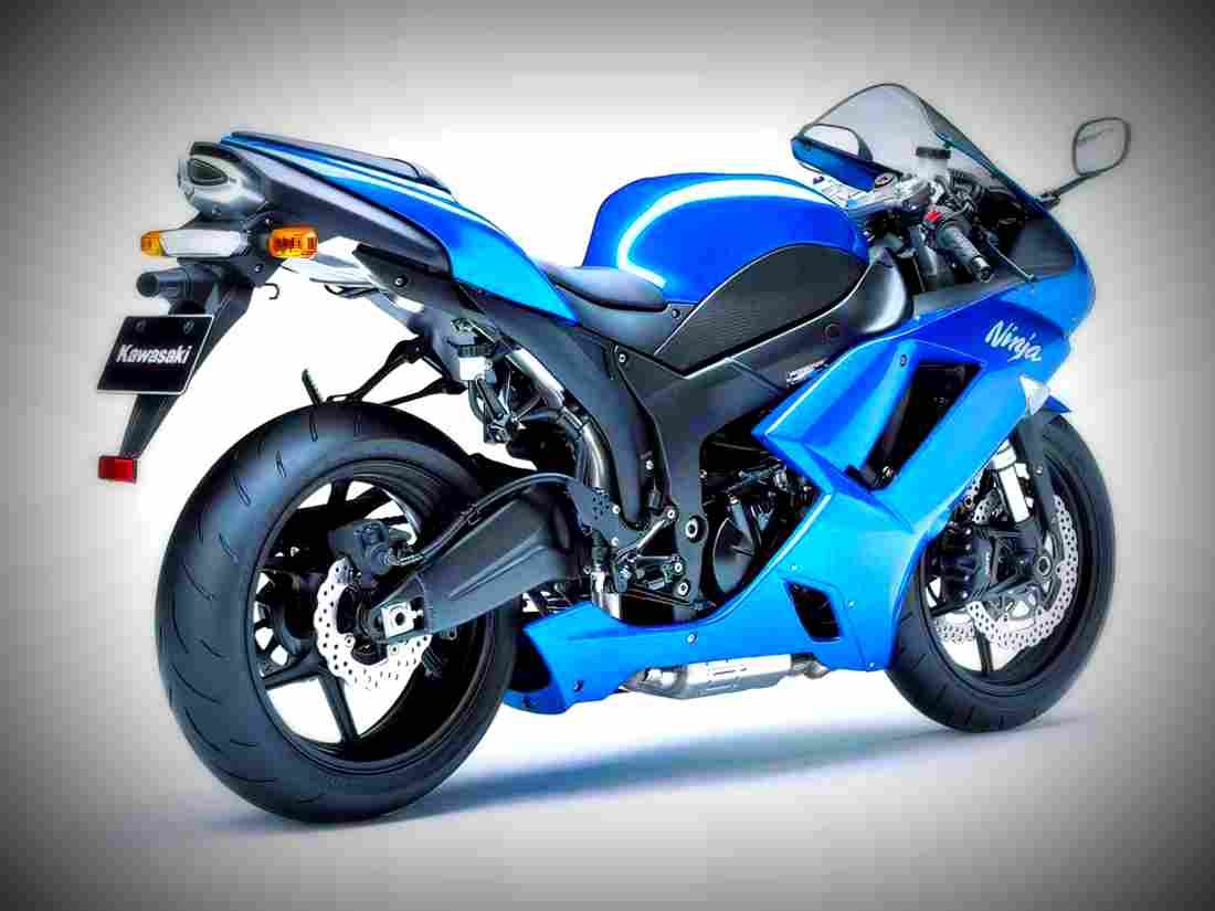 Kawasaki ZX 6R Ninja 600cc 2 motorbike A4 Photo Print