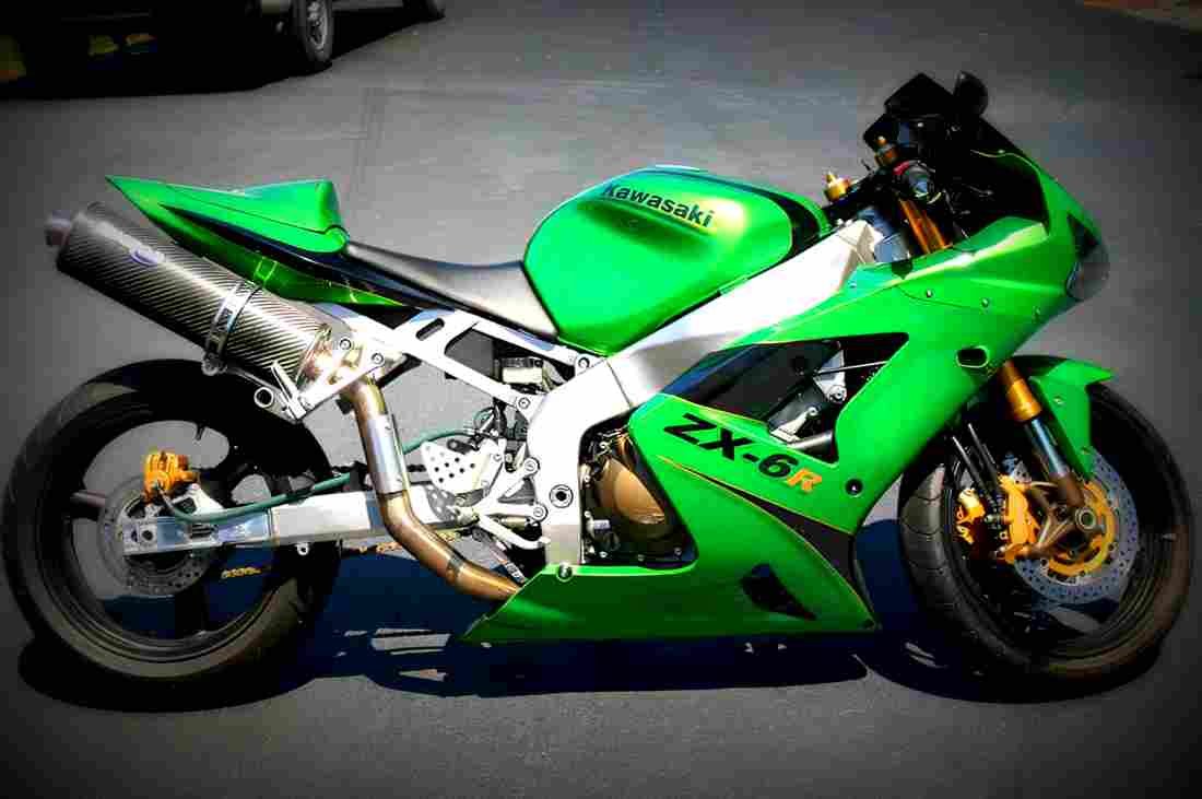 Kawasaki ZX 6RR 2003 1 motorbike A4 Photo Print