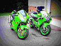 Kawasaki ZX 7R 2003 1 motorbike A4 Photo Print