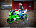 Kawasaki ZX 9R Ninja 1996 1 motorbike A4 Photo Print