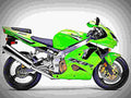 Kawasaki ZX 9R Ninja 2002 1 motorbike A4 Photo Print