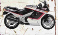 Kawasaki ZX10 1988 Aged Vintage A4 Photo Print