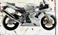 Kawasaki ZX6R 636 2004 Aged Vintage A4 Photo Print