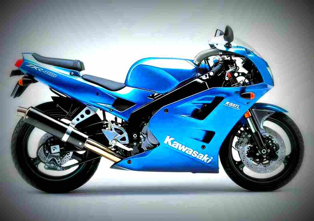 Kawasaki ZXR 400 2003 4 motorbike A4 Photo Print