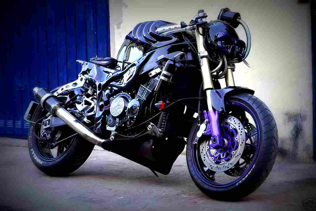 Kawasaki ZXR 750 1989 6 motorbike A4 Photo Print