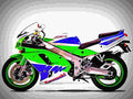 Kawasaki ZXR 750 1993 1 motorbike A4 Photo Print
