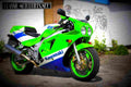 Kawasaki ZXR 750 R (reduced effect) 1991 2 motorbike A4 Photo Print