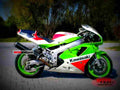 Kawasaki ZXR 750 (reduced effect) 1990 3 motorbike A4 Photo Print