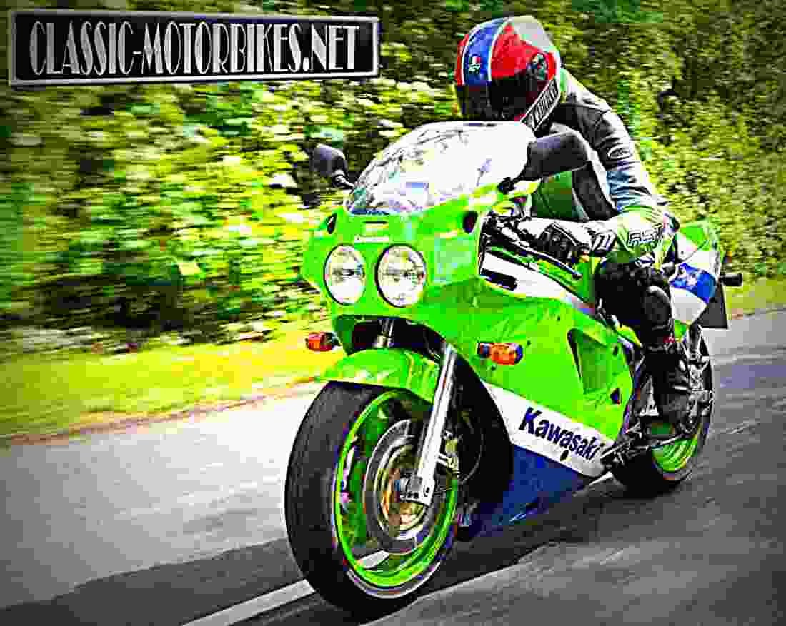 Kawasaki ZXR 750 (reduced effect) 1992 1 motorbike A4 Photo Print