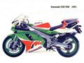 Kawasaki ZXR750R 1993 motorbike A4 Photo Print