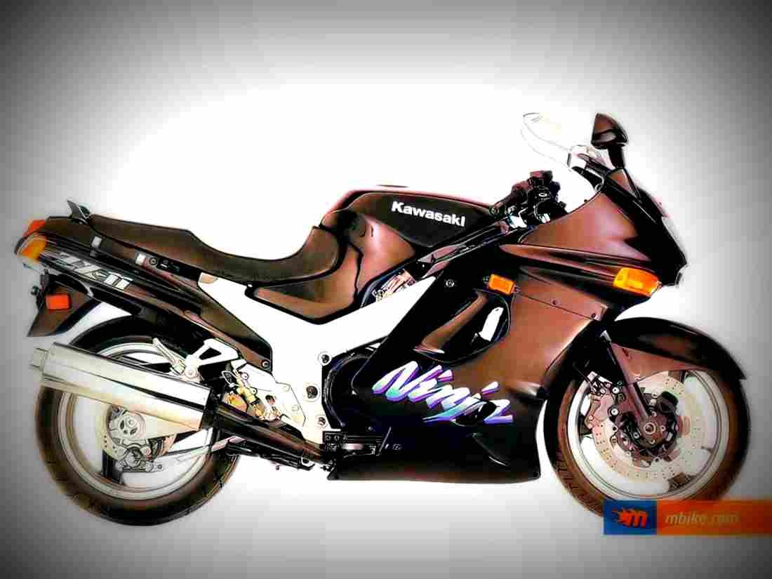 Kawasaki ZZR 1100 1994 1 motorbike A4 Photo Print