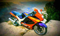 Kawasaki ZZR 1100 1995 4 motorbike A4 Photo Print