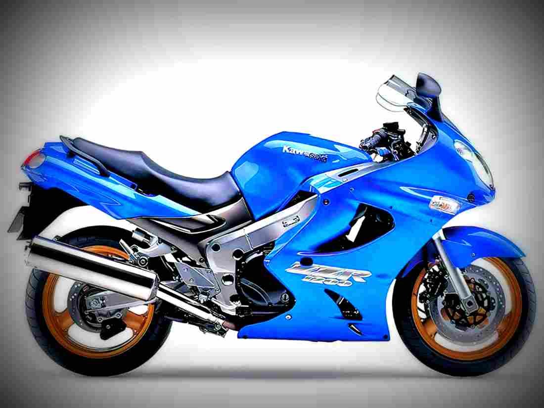 Kawasaki ZZR 1200 2004 2 motorbike A4 Photo Print