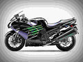 Kawasaki ZZR 1400 2017 1 motorbike A4 Photo Print