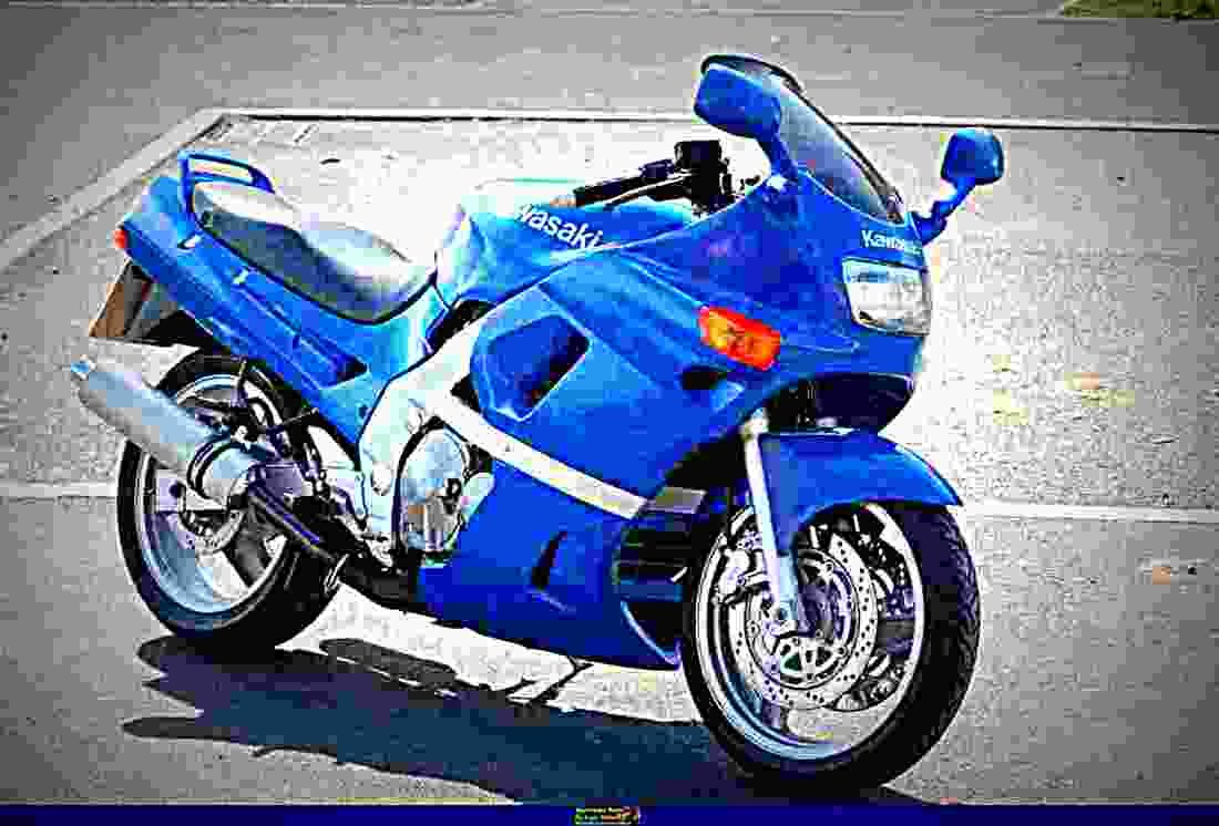 Kawasaki ZZR 400 1990 2 motorbike A4 Photo Print