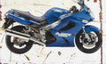 Kawasaki ZZR1200 2002 Aged Vintage A4 Photo Print