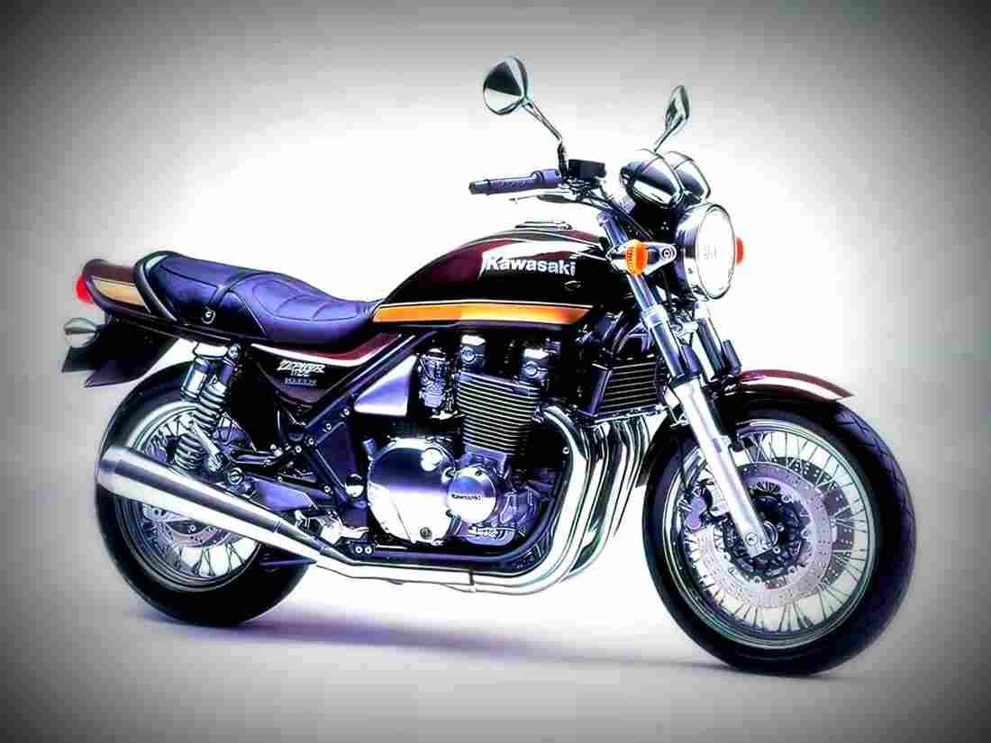 Kawasaki Zephyr 1100 1997 5 motorbike A4 Photo Print