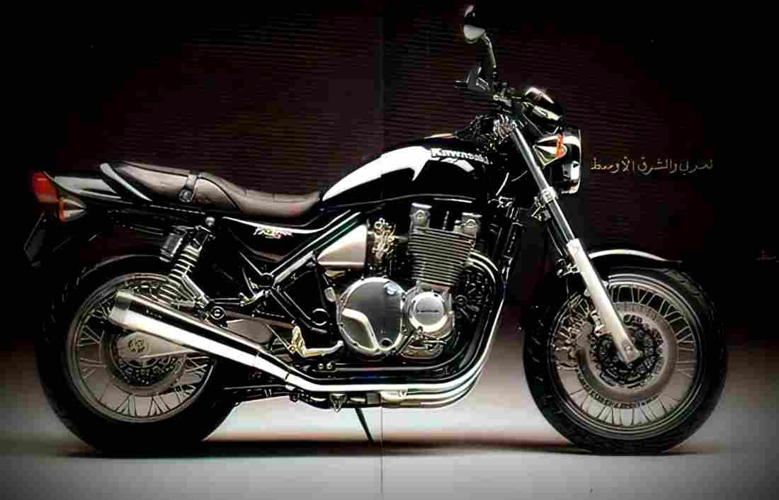 Kawasaki Zephyr 1100 1997 6 motorbike A4 Photo Print