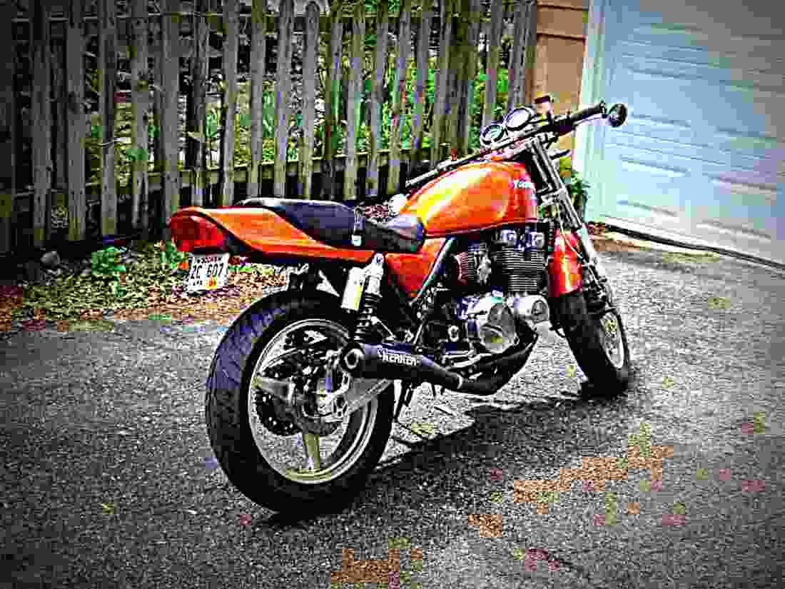 Kawasaki Zephyr 550 1997 4 motorbike A4 Photo Print