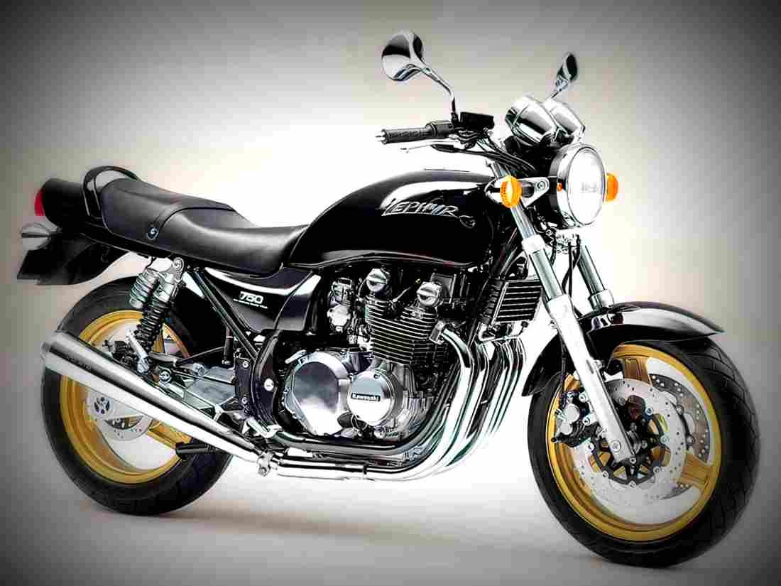 Kawasaki Zephyr 750 1998 6 motorbike A4 Photo Print