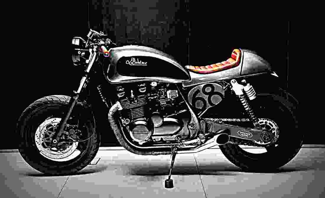 Kawasaki Zephyr 750 (reduced effect) 1991 3 motorbike A4 Photo Print