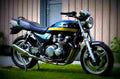 Kawasaki Zephyr 750 (reduced effect) 1991 5 motorbike A4 Photo Print