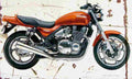 Kawasaki Zephyr1100 1992 Aged Vintage A4 Photo Print