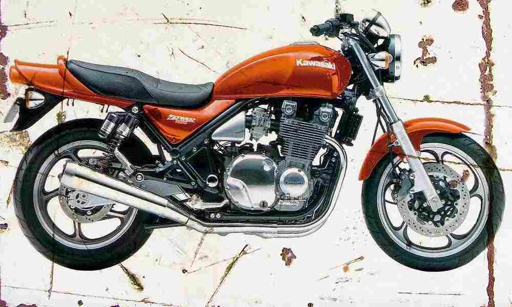 Kawasaki Zephyr1100 1992 Aged Vintage A4 Photo Print