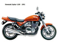 Kawasaki Zephyr1100 1992 motorbike A4 Photo Print