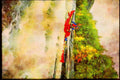 Kayak Canoes 155023 Canoe In Rapids Quebec A4 Limited Edition Watercolour Print