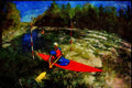 Kayak Canoes 155073 White Water Slalom Racing A4 Limited Edition Watercolour Print
