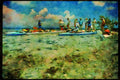 Kayak Canoes 155080 Ocean Kayakers Belize A4 Limited Edition Watercolour Print