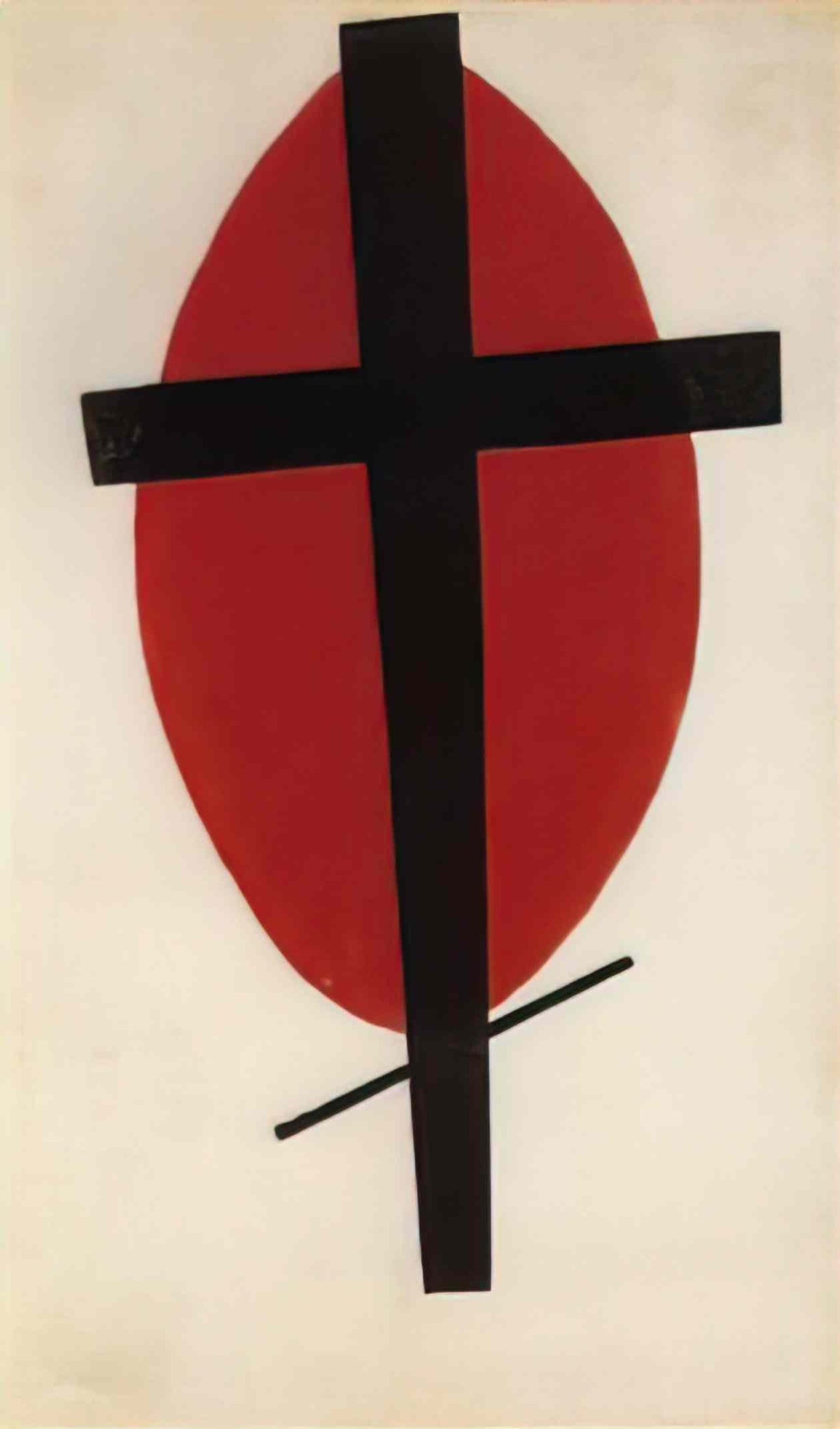 Kazimir Malevich black cross on a red oval 1927 Art A4 Photo Print