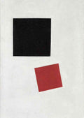 Kazimir Malevich black square and red square A4 Photo Print