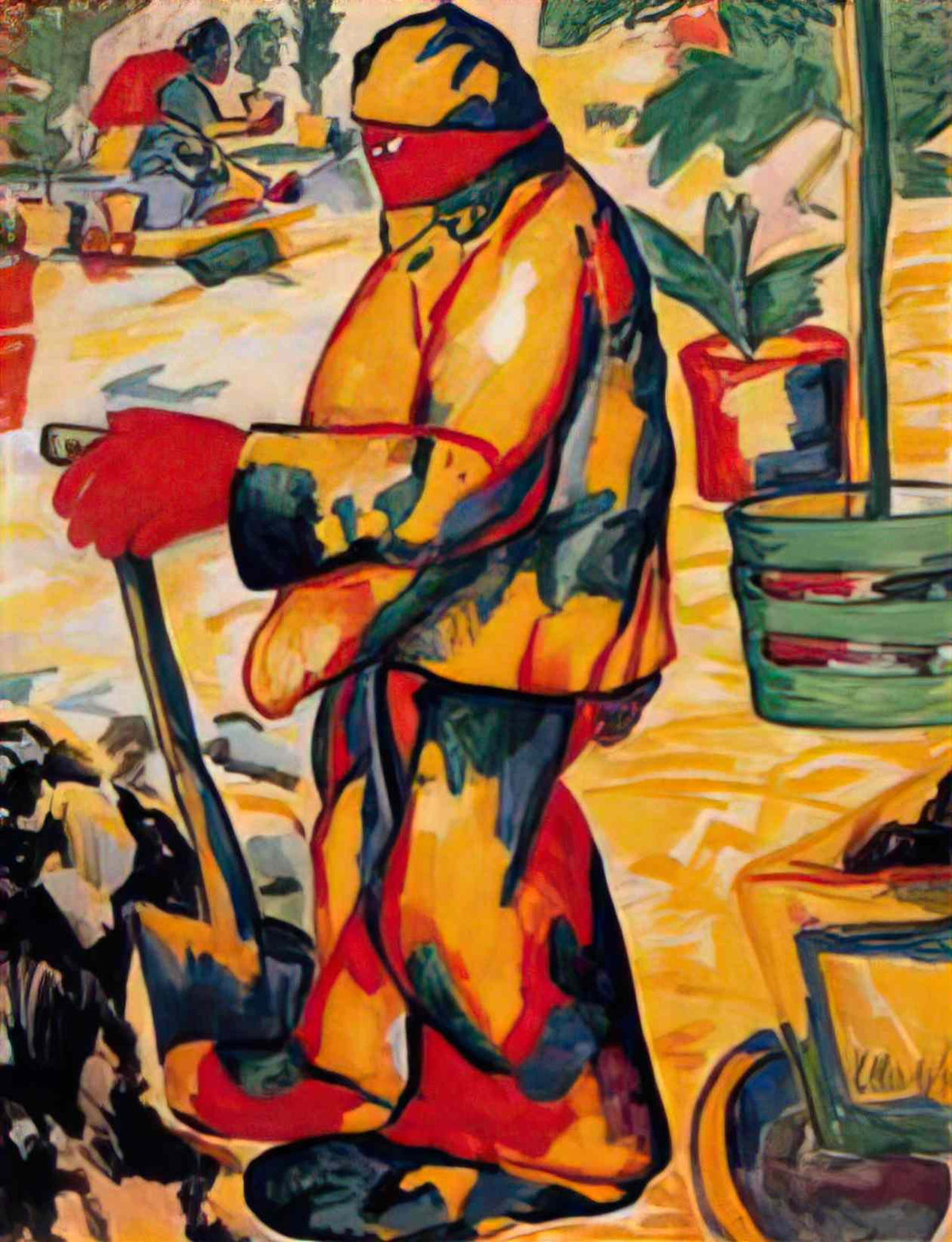 Kazimir Malevich gardener 1911 Art A4 Photo Print