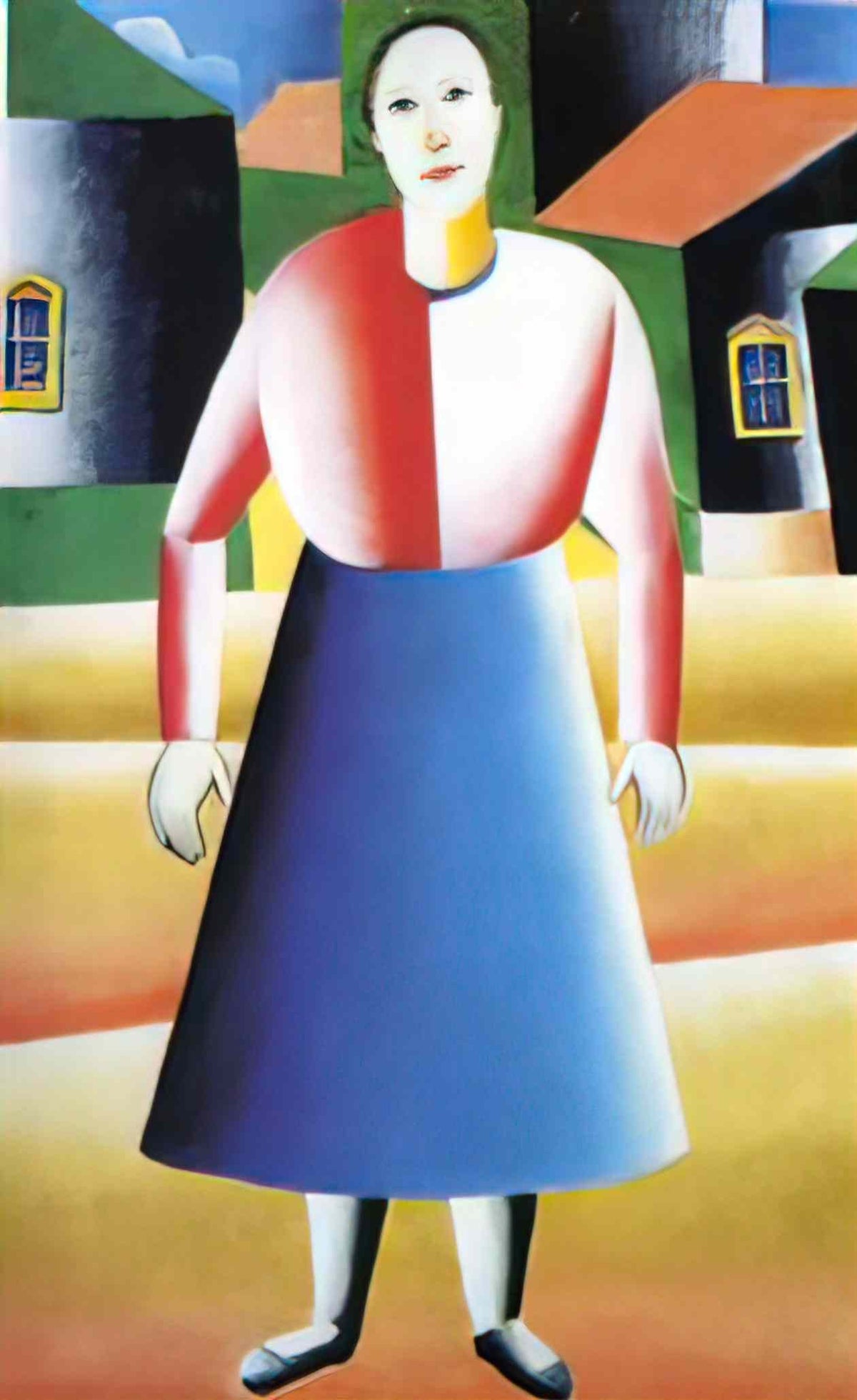 Kazimir Malevich girl in the country Art A4 Photo Print