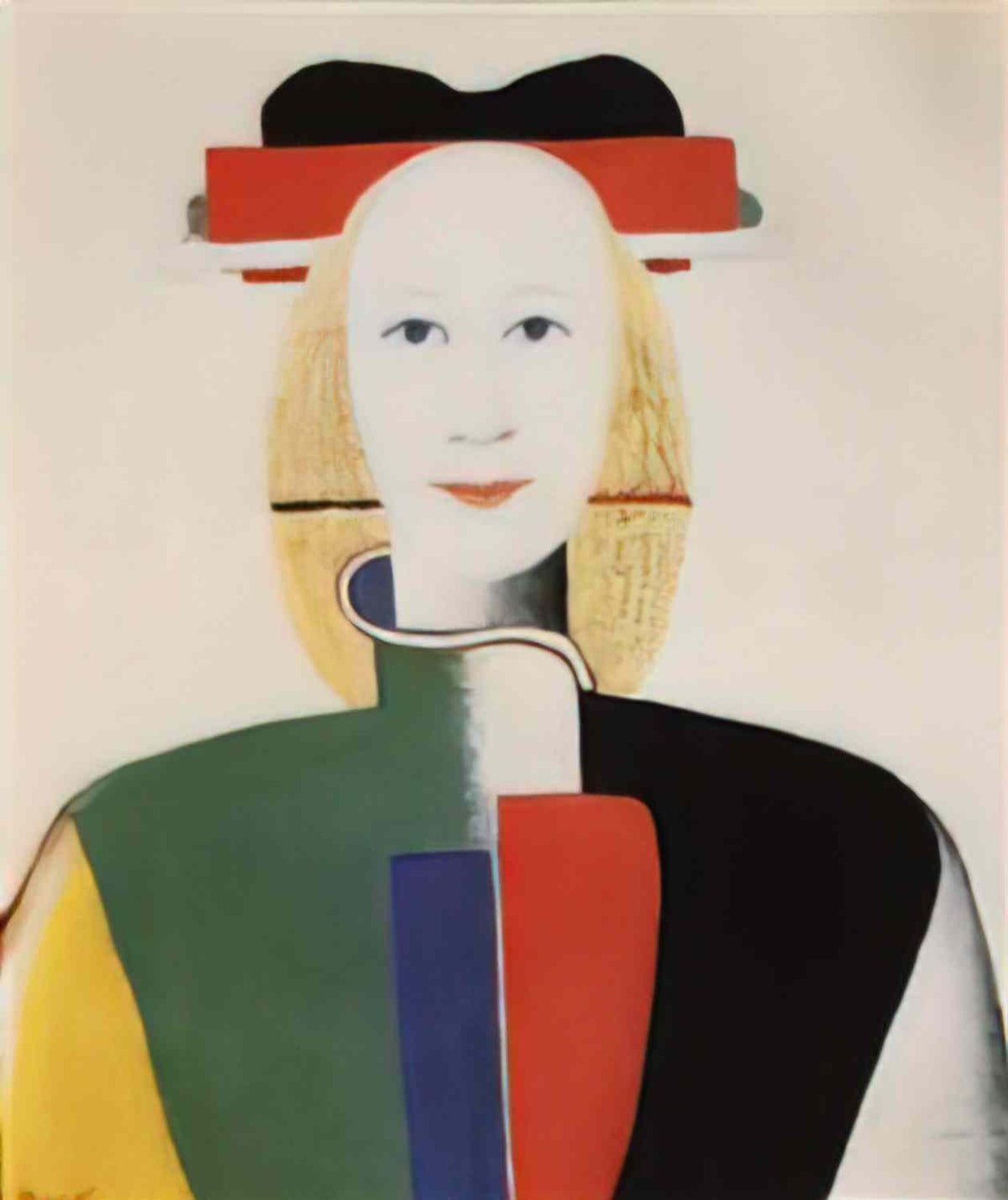 Kazimir Malevich girl with a comb in her hair 1933 Art A4 Photo Print