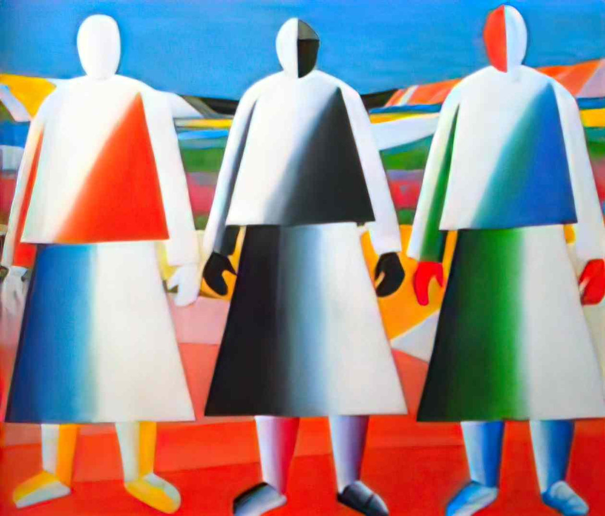 Kazimir Malevich girls in the fields 1932 Art A4 Photo Print