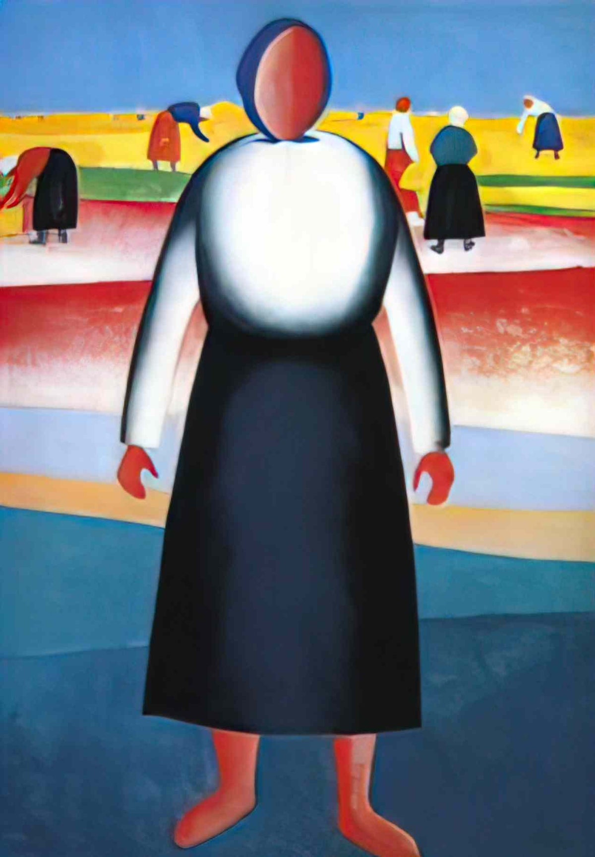 Kazimir Malevich harvesting Art A4 Photo Print