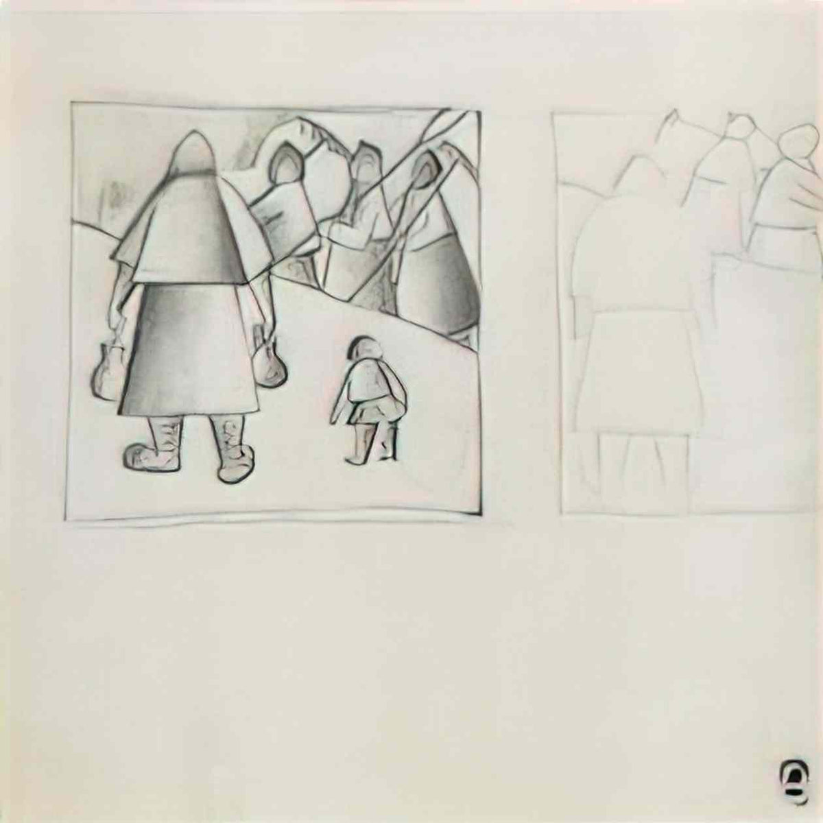 Kazimir Malevich in the field 1912 Art A4 Photo Print