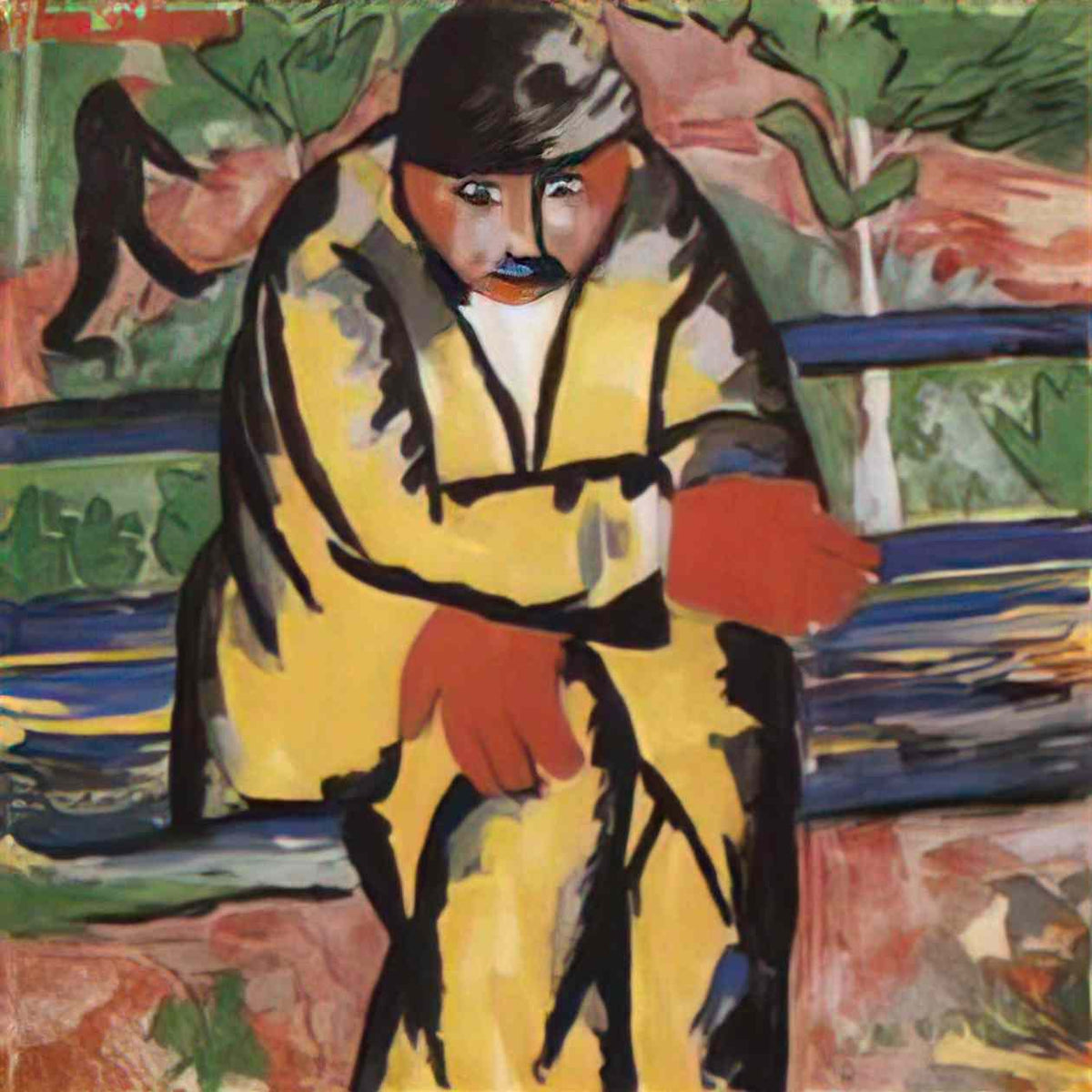 Kazimir Malevich on the boulevard Art A4 Photo Print