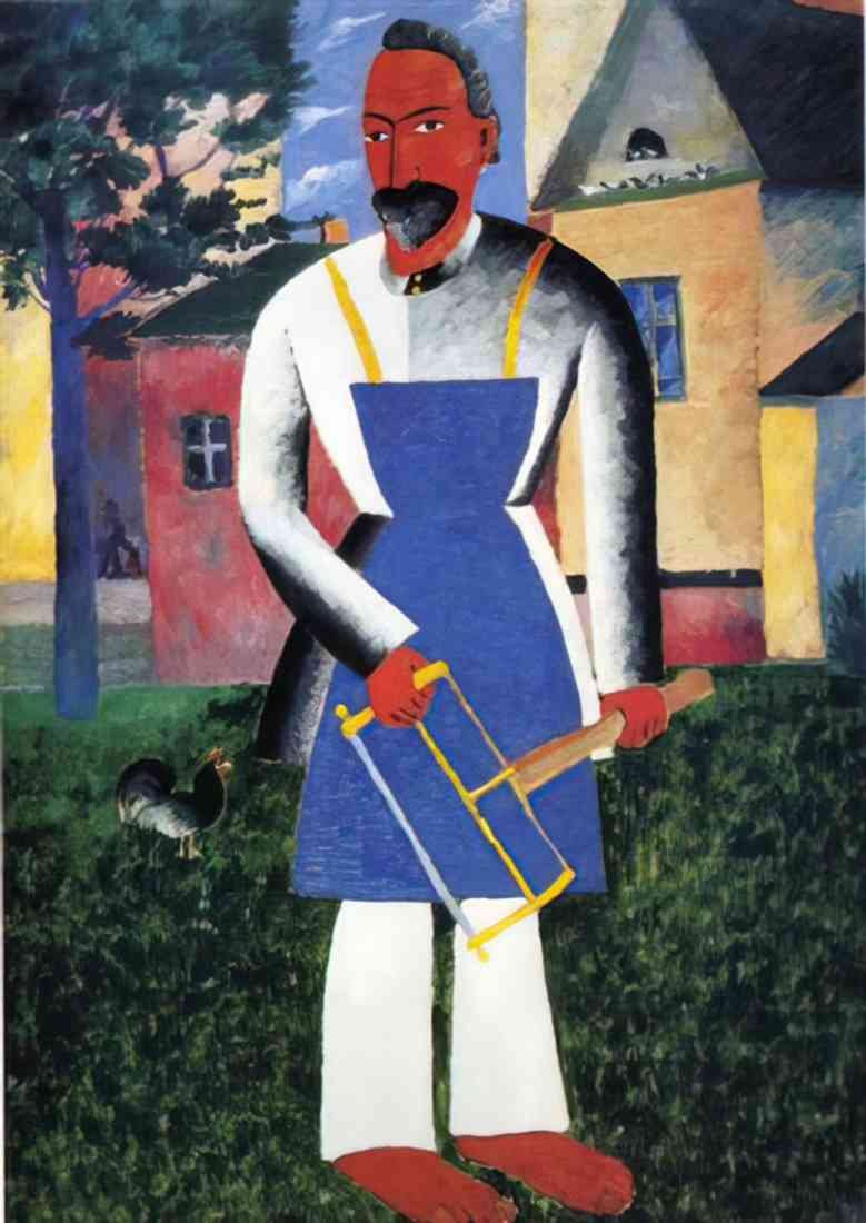 Kazimir Malevich on vacation A4 Photo Print