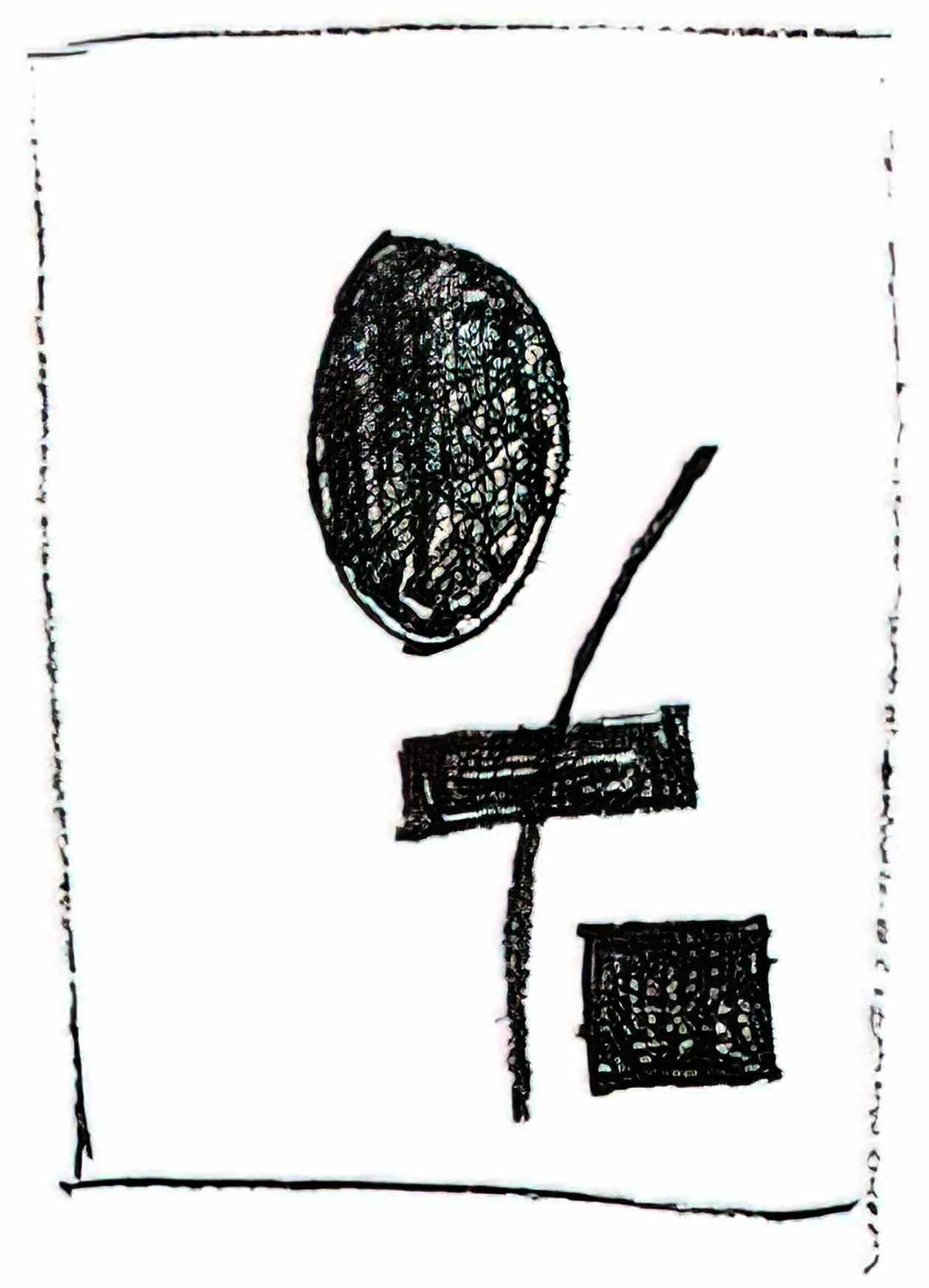 Kazimir Malevich oval rectangle square curve 1920 Art A4 Photo Print