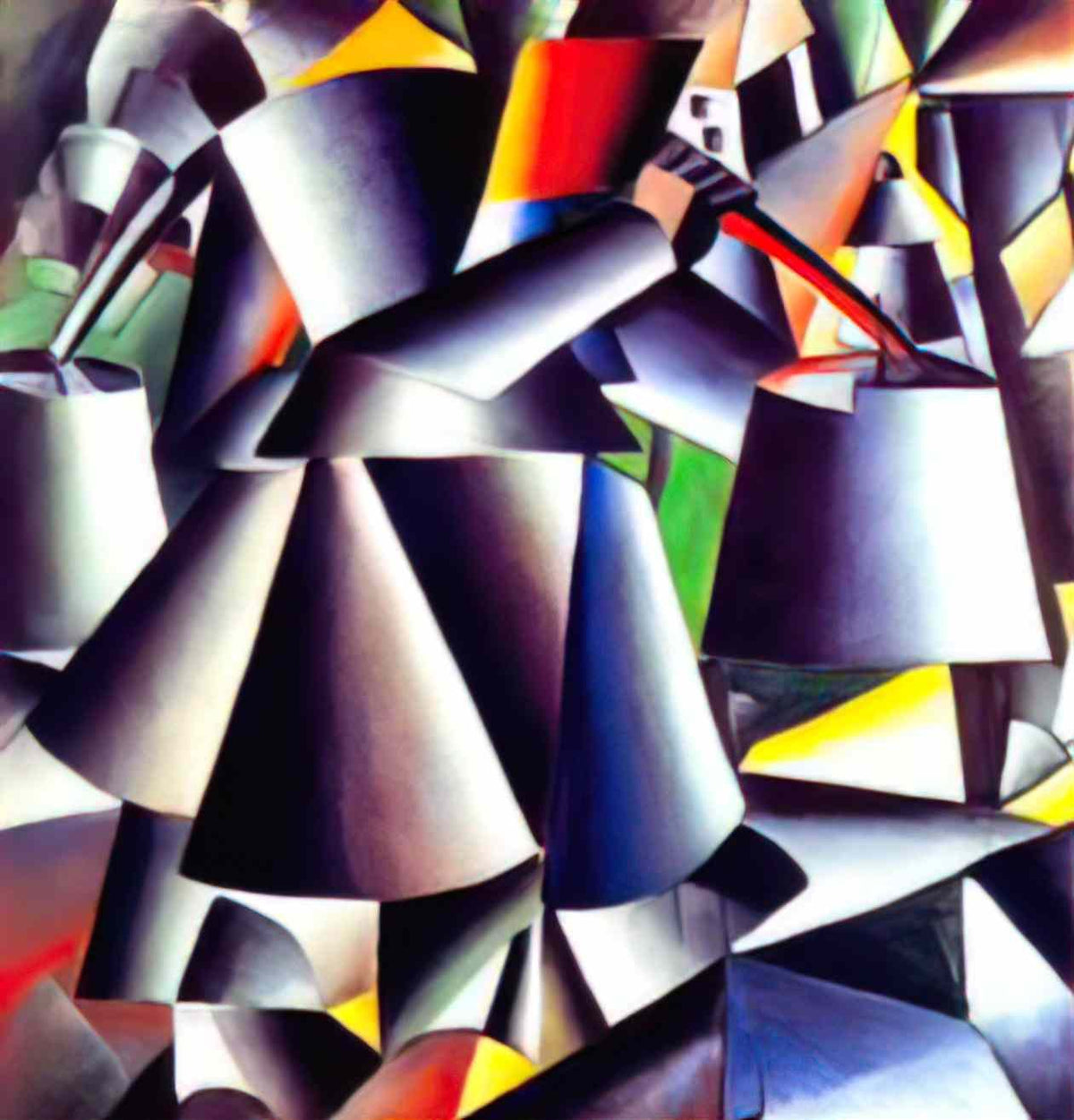 Kazimir Malevich fat man 1913 Art A4 Photo Print